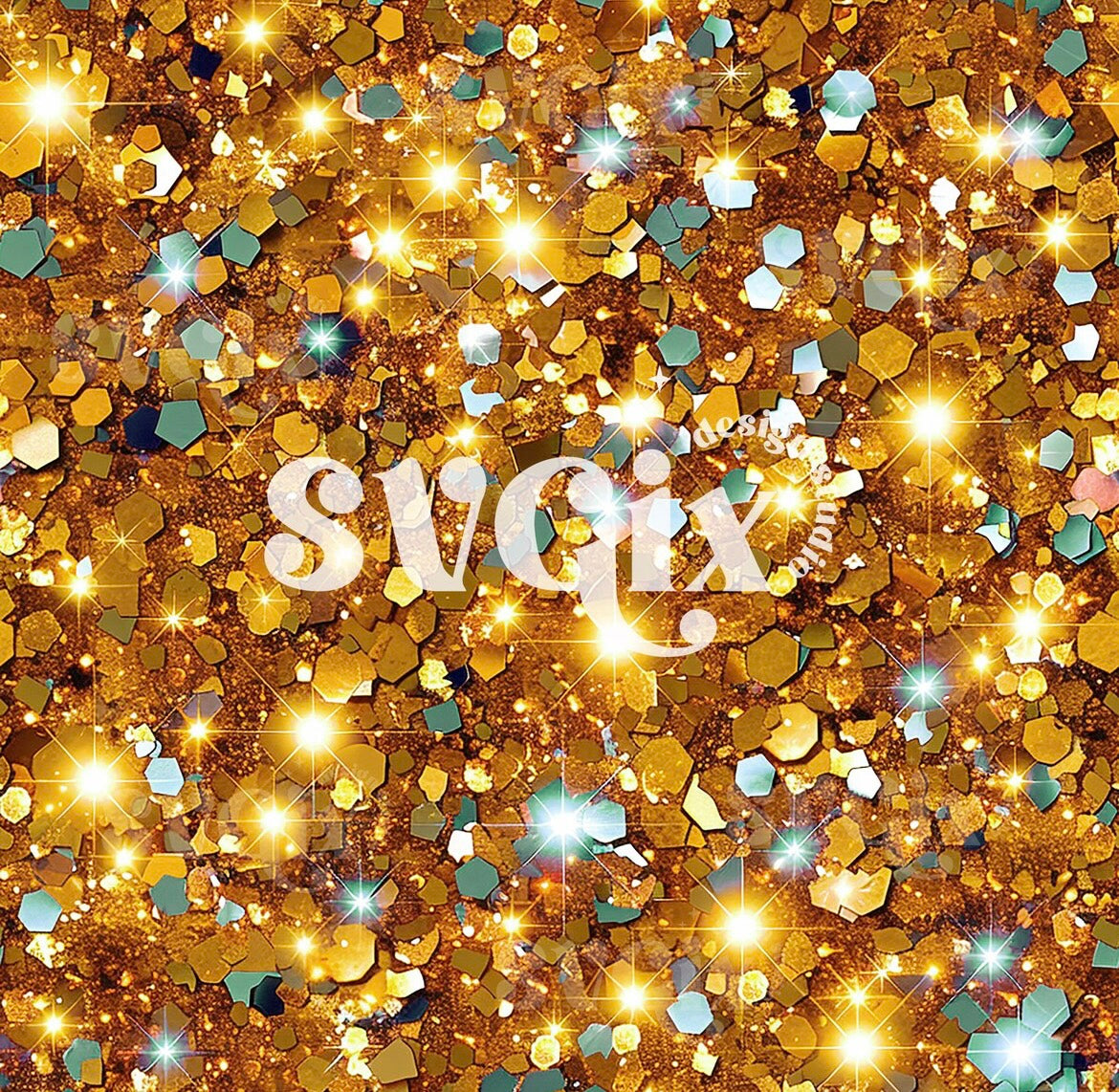 Gold Glitter- item MAY be colorblocked