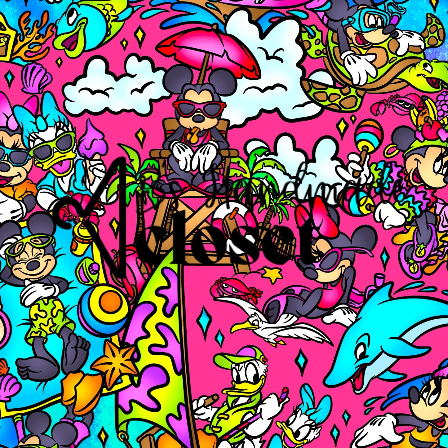 SR2 M!CK3Y BEACH DAY PINK