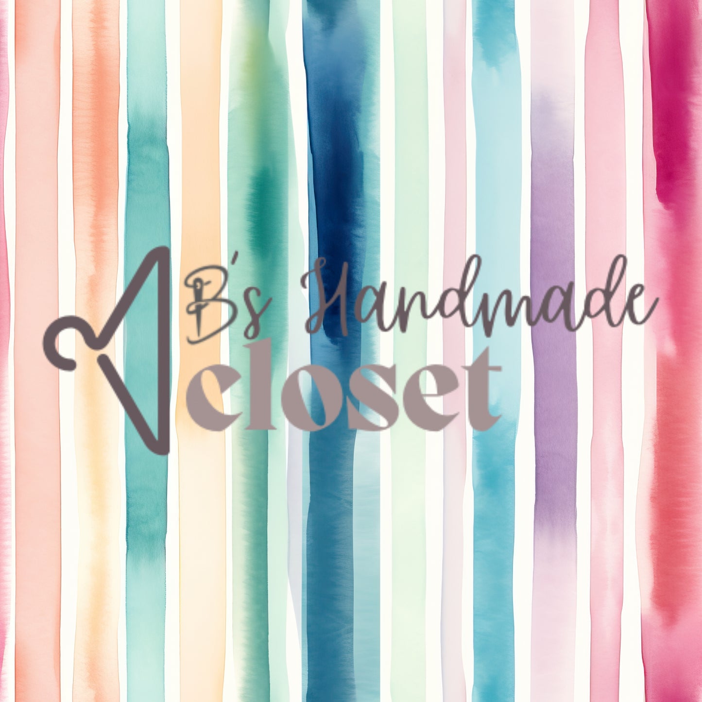 Watercolor Dark Stripes