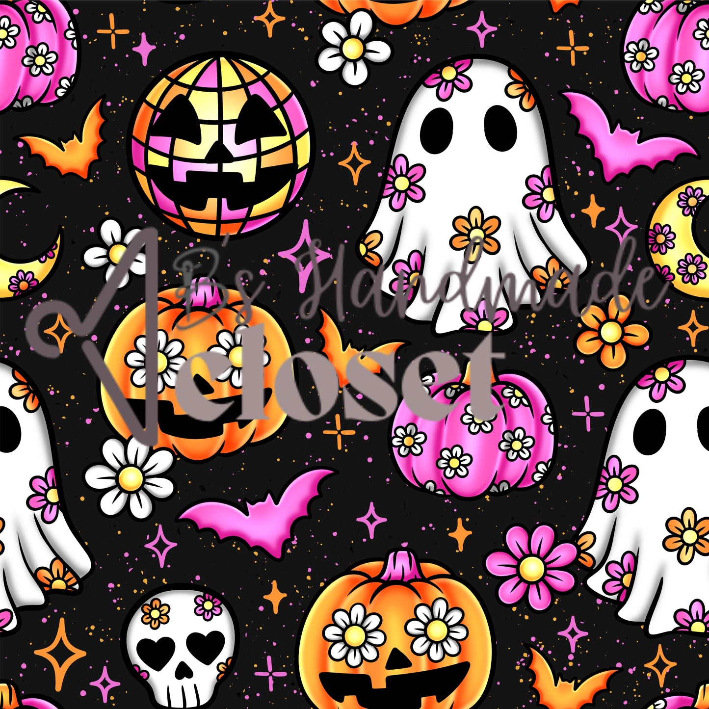 Ghost & Pumpkin Girly Halloween