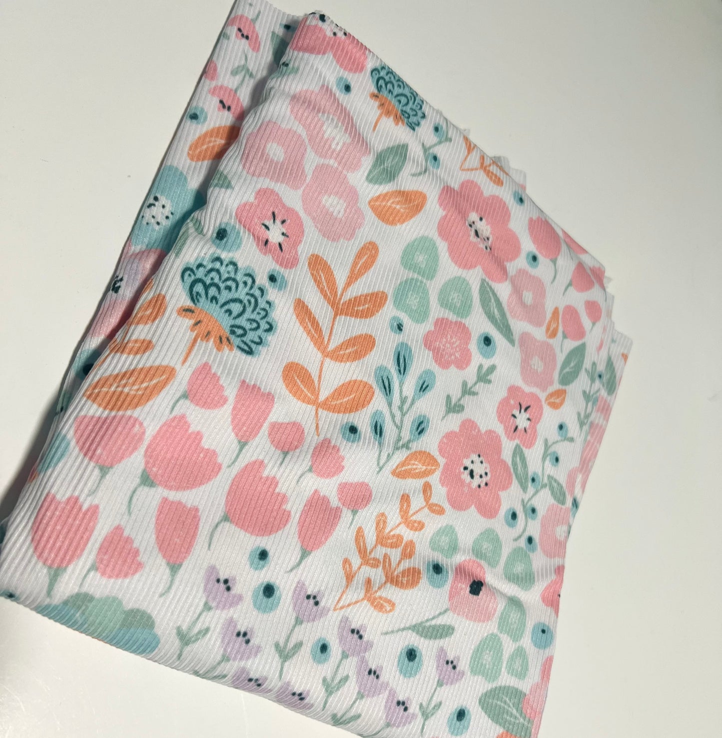 WD RIB PINK/PURPLE FLORAL