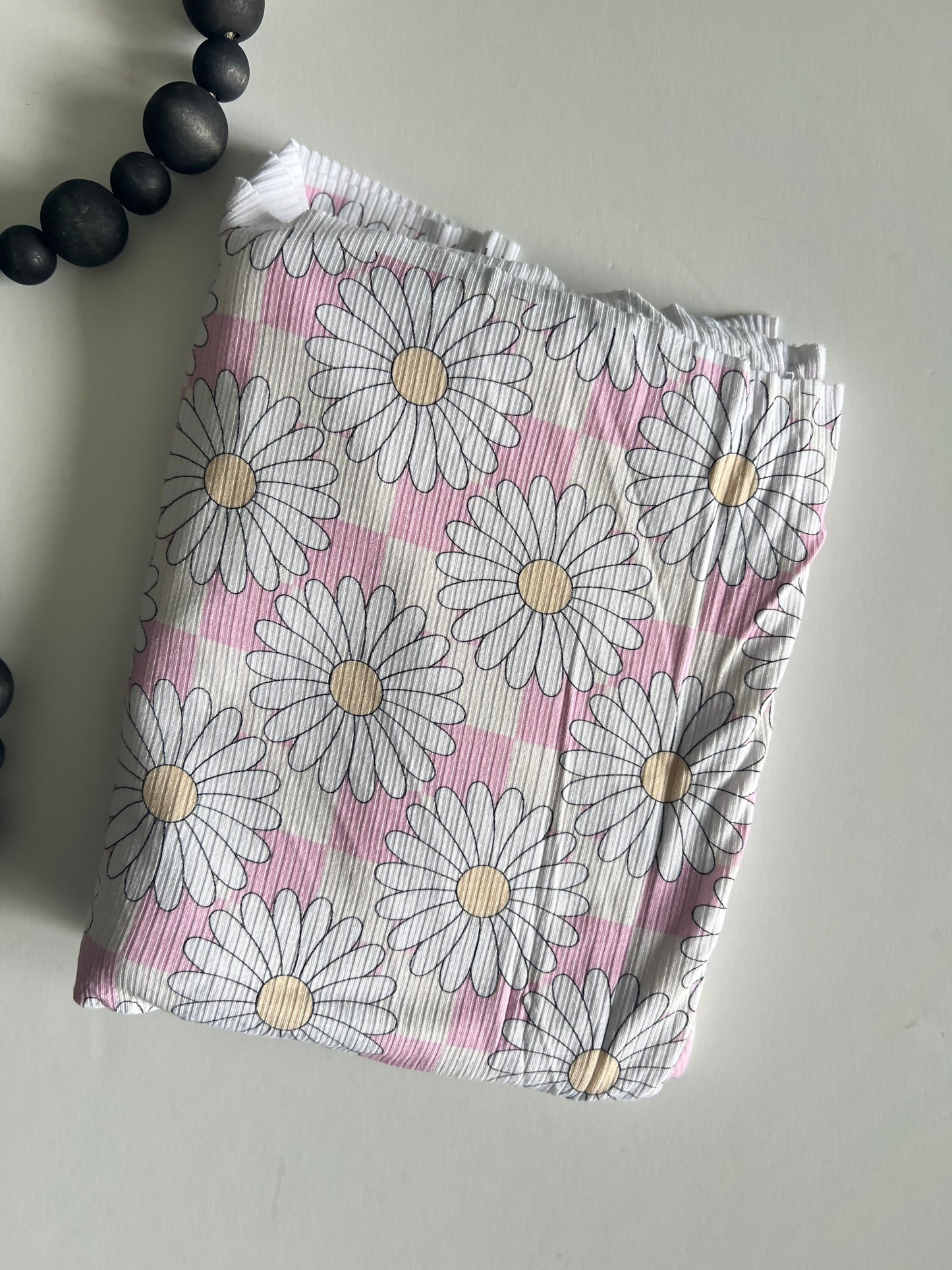 Pink Check Daisy