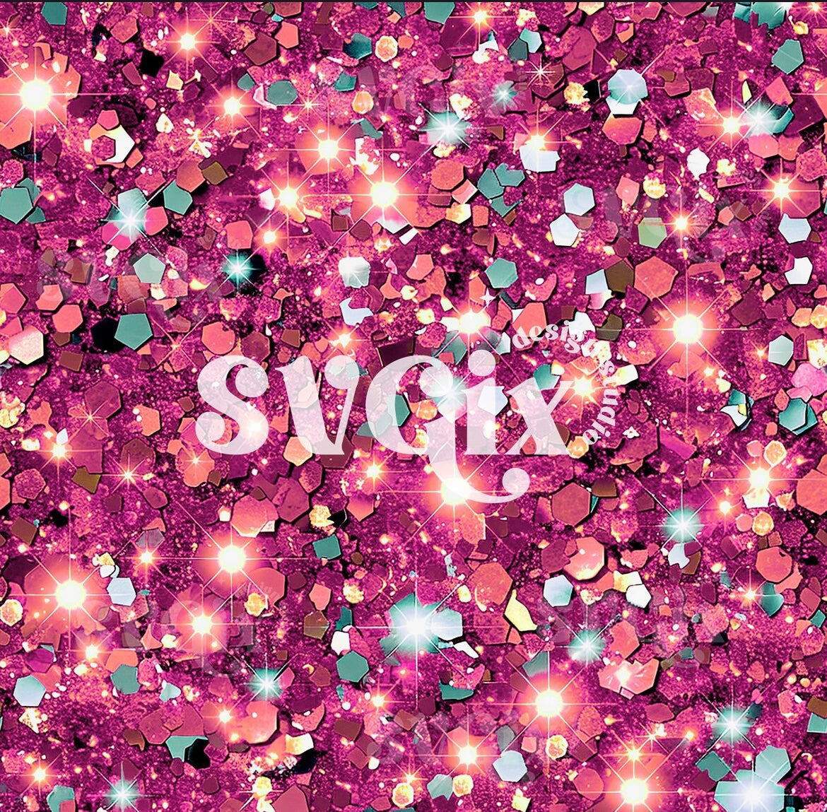 Bright Pink Glitter