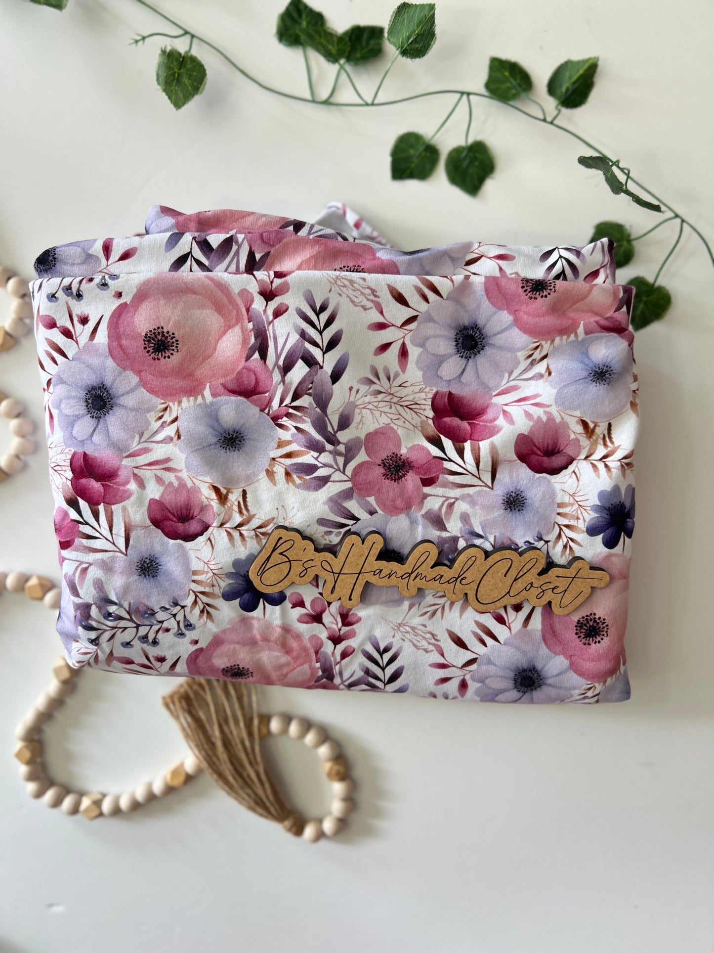 SHADES OF PURPLE COZY FLORAL COTTON SPANDEX
