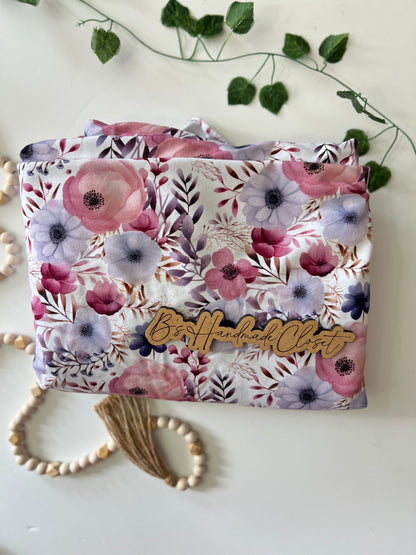 SHADES OF PURPLE COZY FLORAL COTTON SPANDEX