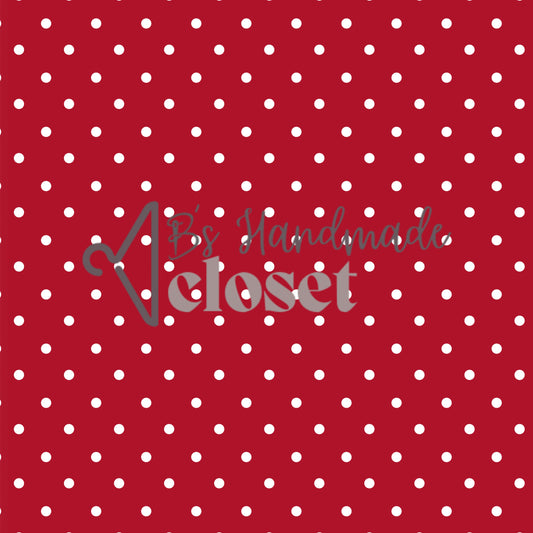 Christmas Red Polka Dot
