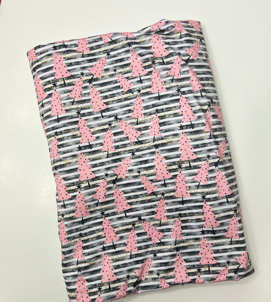 BLACK & WHITE STRIPE PINK TREES, DBP