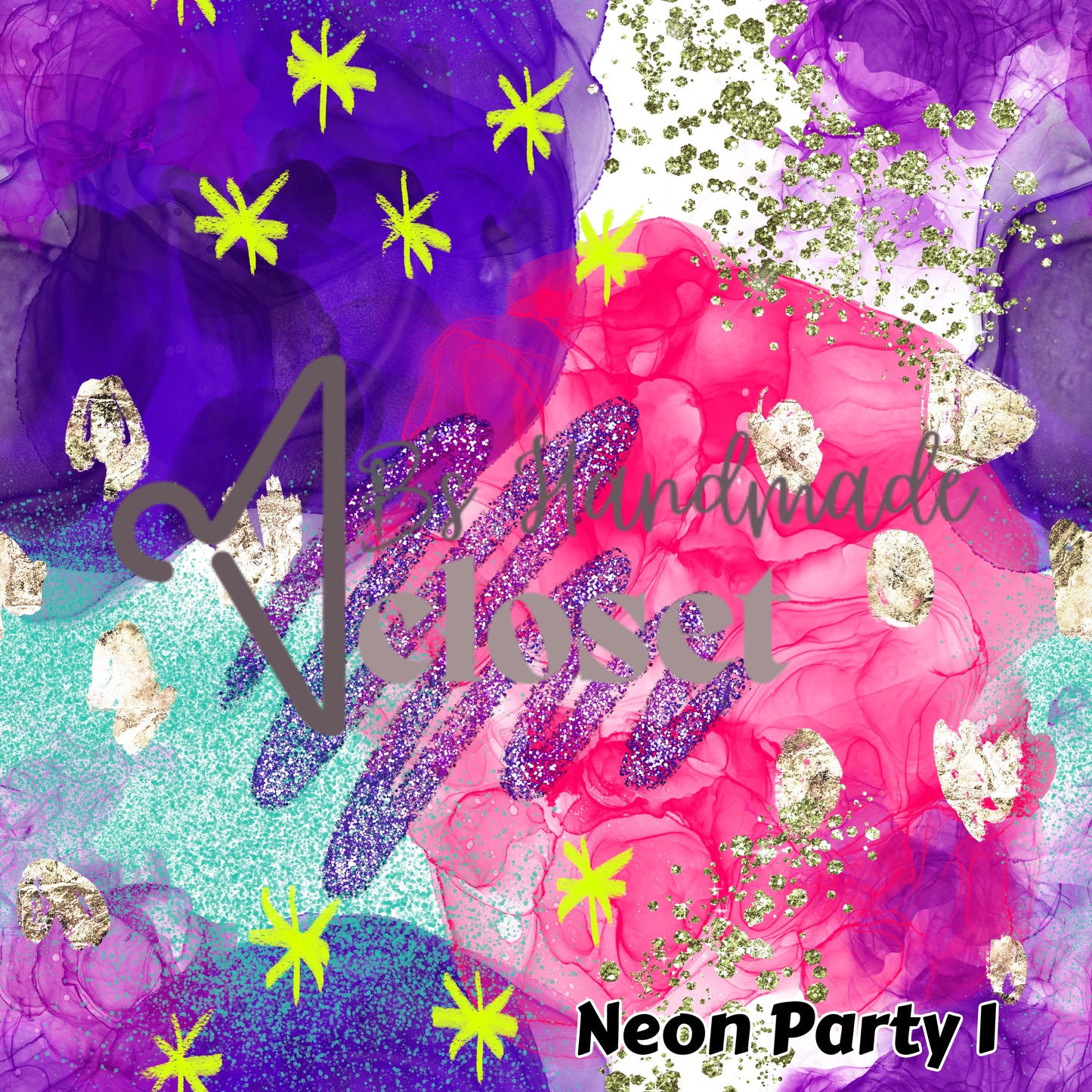 Alcohol Ink Neon Party 1