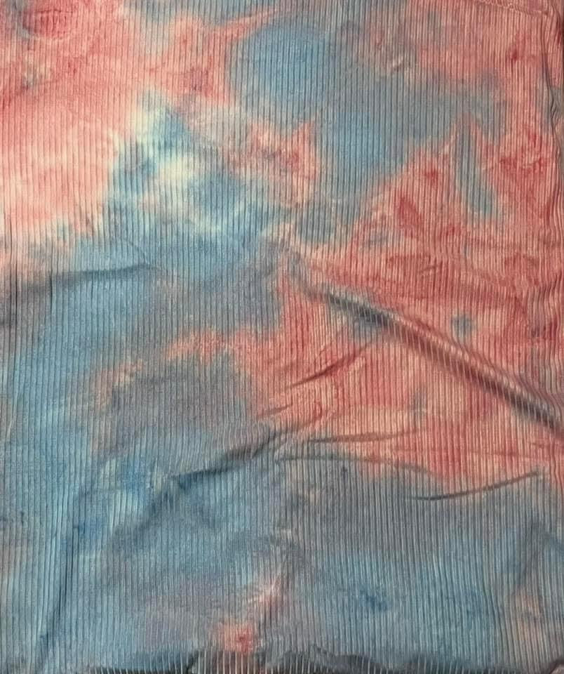 Pink & Blue TieDye Rib