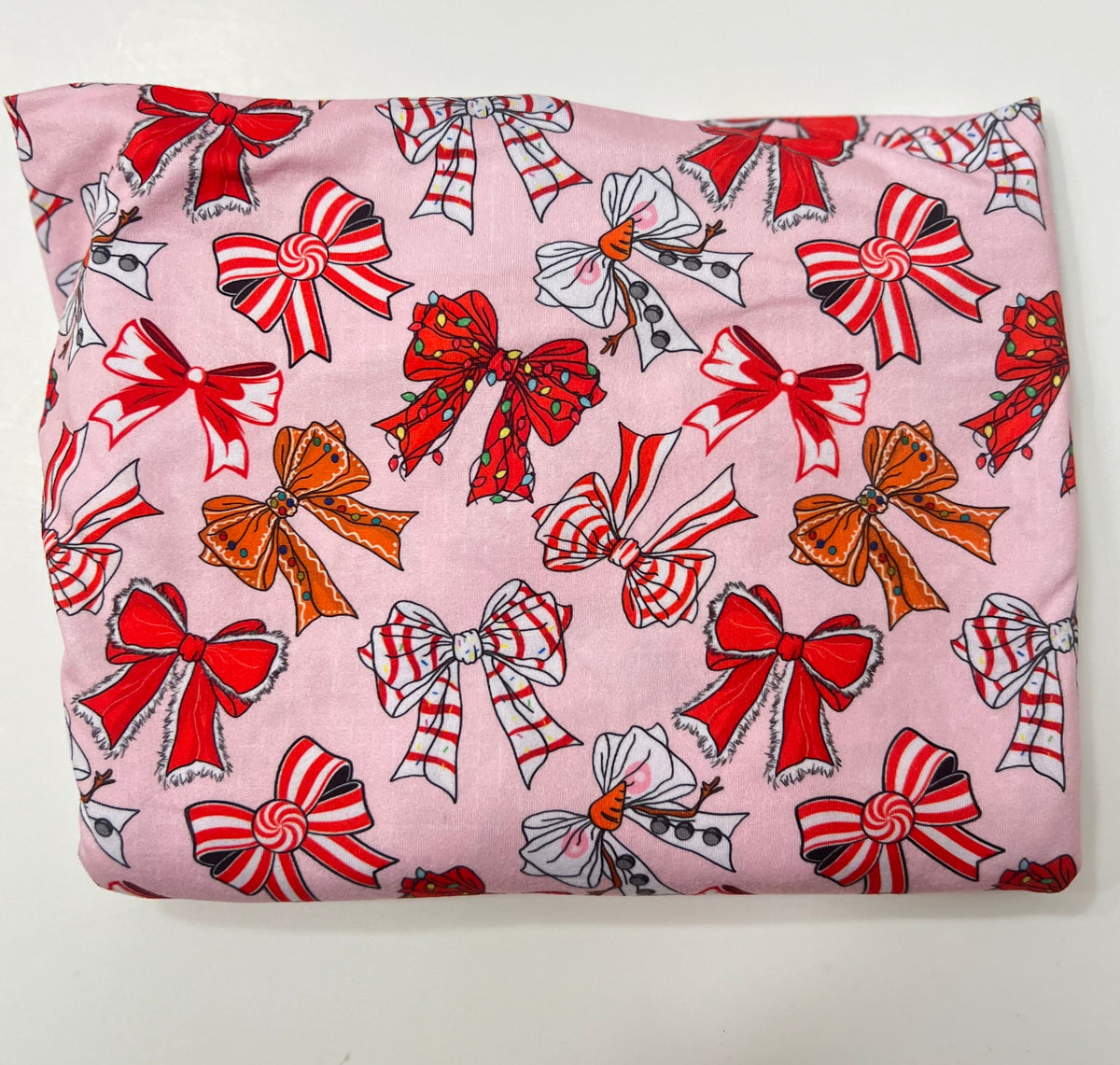 CHRISTMAS BOWS ON PINK DBP