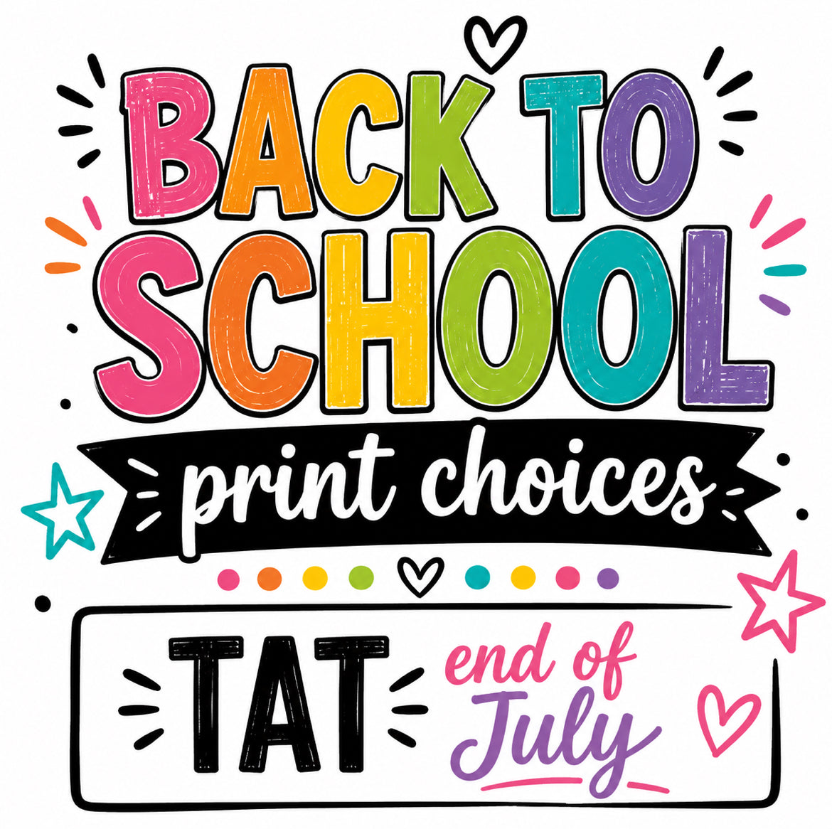 BACK TO SCHOOL PRINT