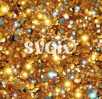 Gold Glitter- item MAY be colorblocked