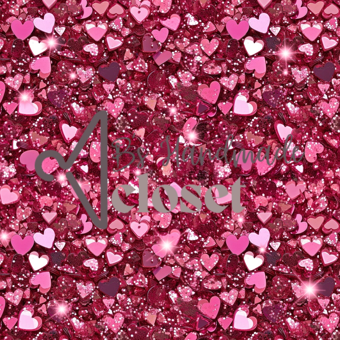 PINK HEART GLITTER