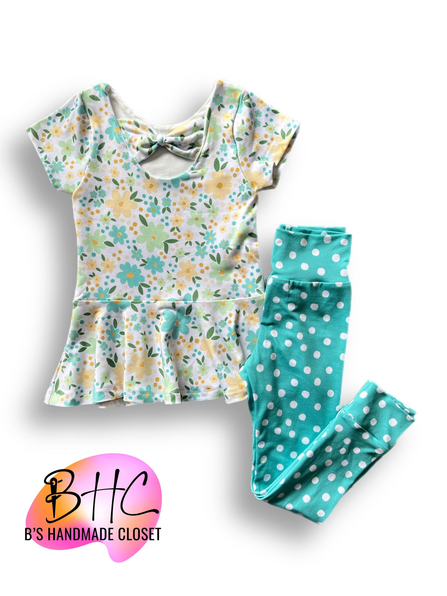 Aqua & Yellow Floral