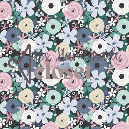 Cozy Floral on Black