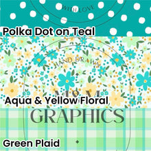 Load image into Gallery viewer, Polka Dot on Teal
