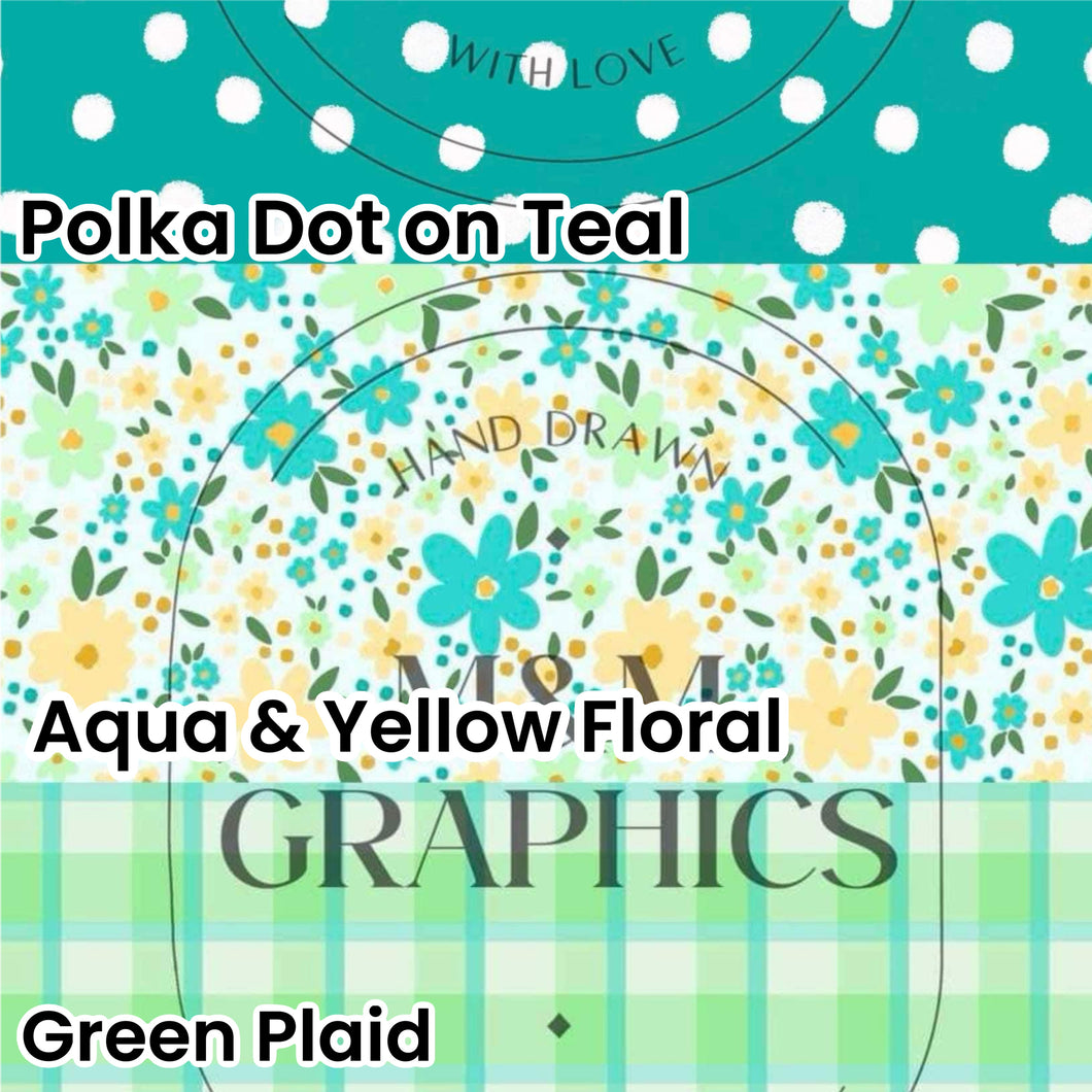 Polka Dot on Teal