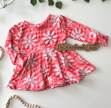 Load image into Gallery viewer, Pink Sweater Snowflakes
