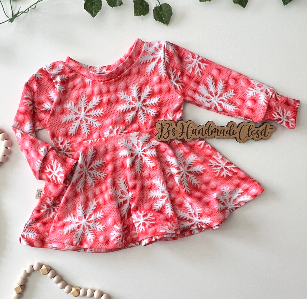 Pink Sweater Snowflakes