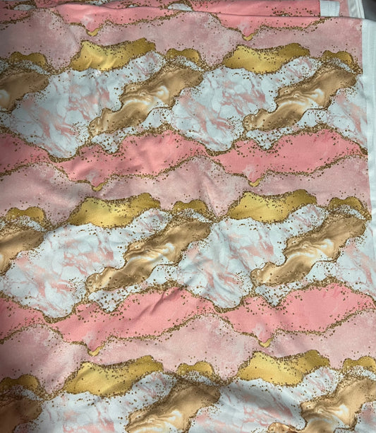 Pink/Gold Geode Agate