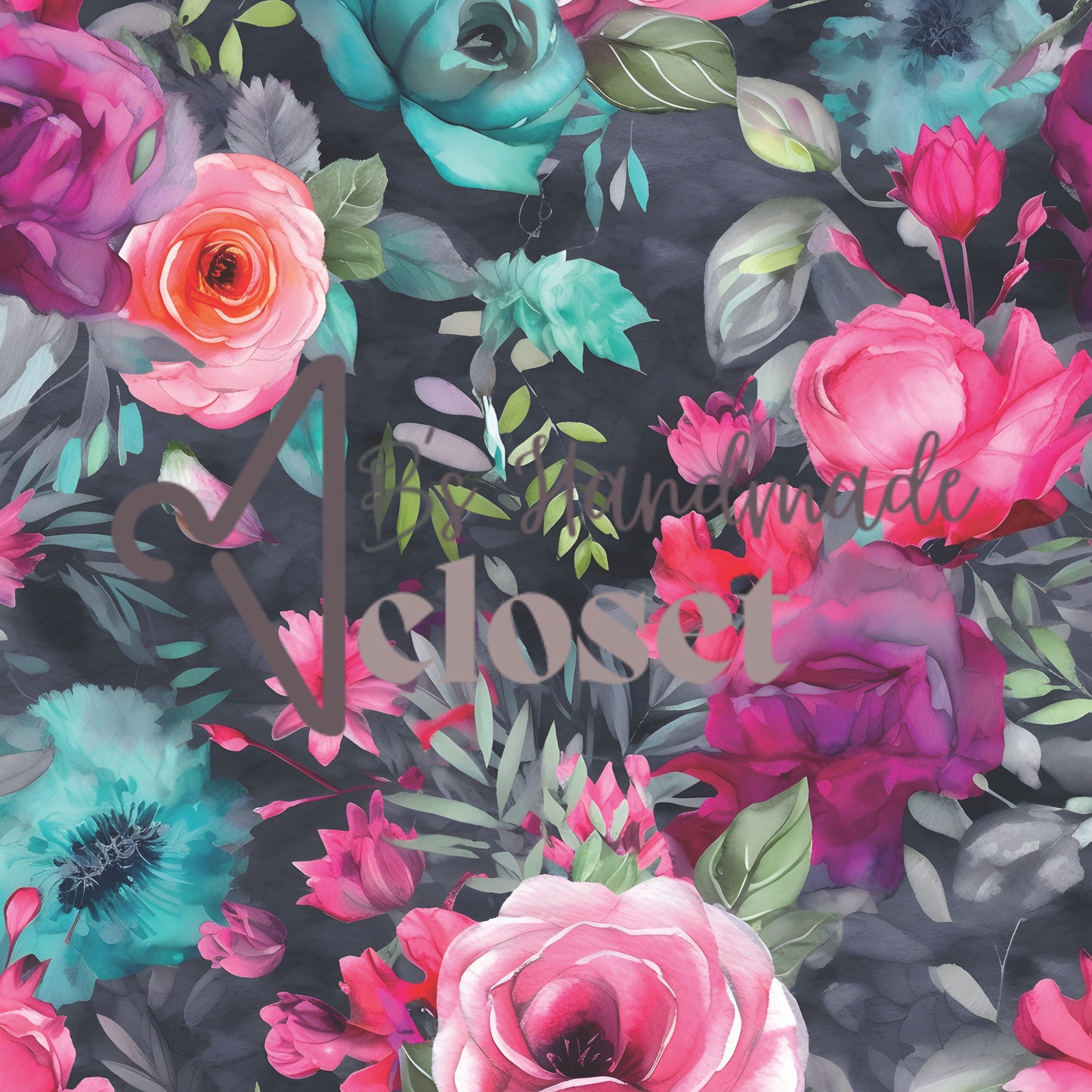 Bloomin’ Floral on Black- see description