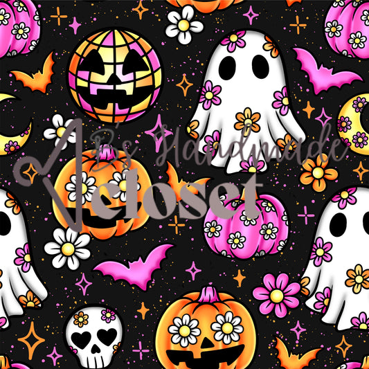 Ghost & Pumpkin Girly Halloween