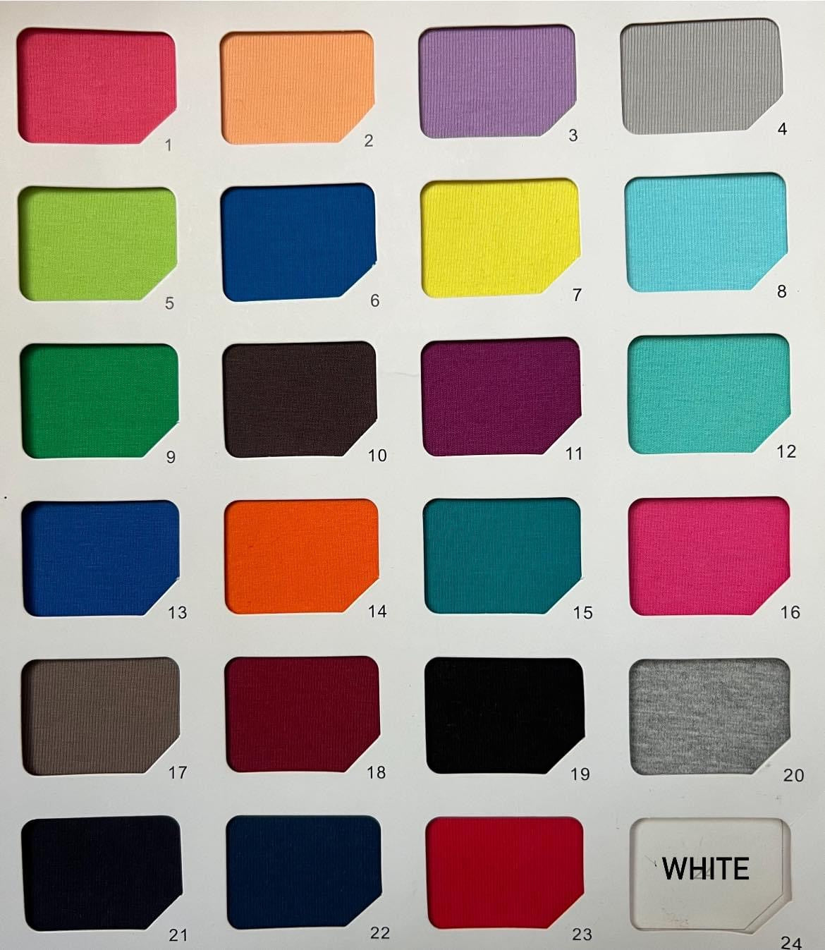 Premium Cotton Spandex Solids