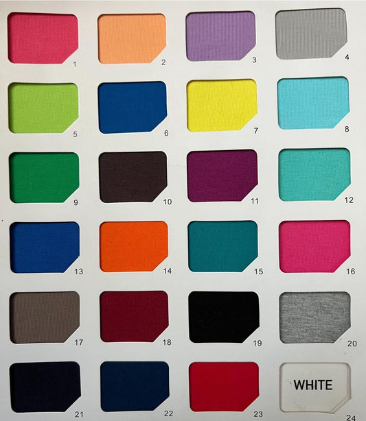 Premium Cotton Spandex Solids
