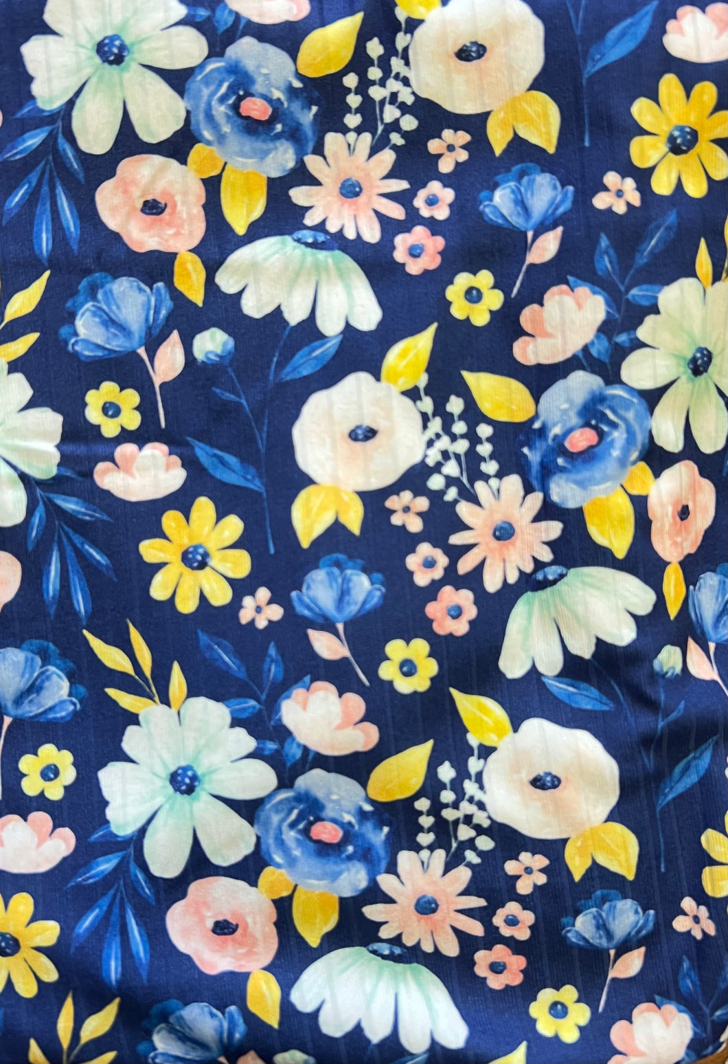 Floral on navy