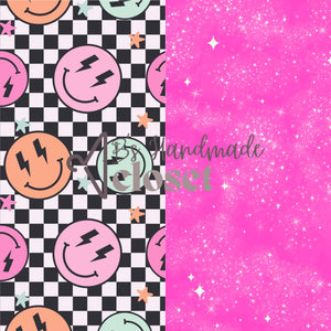 Bright Smiley & Sparkle Pink