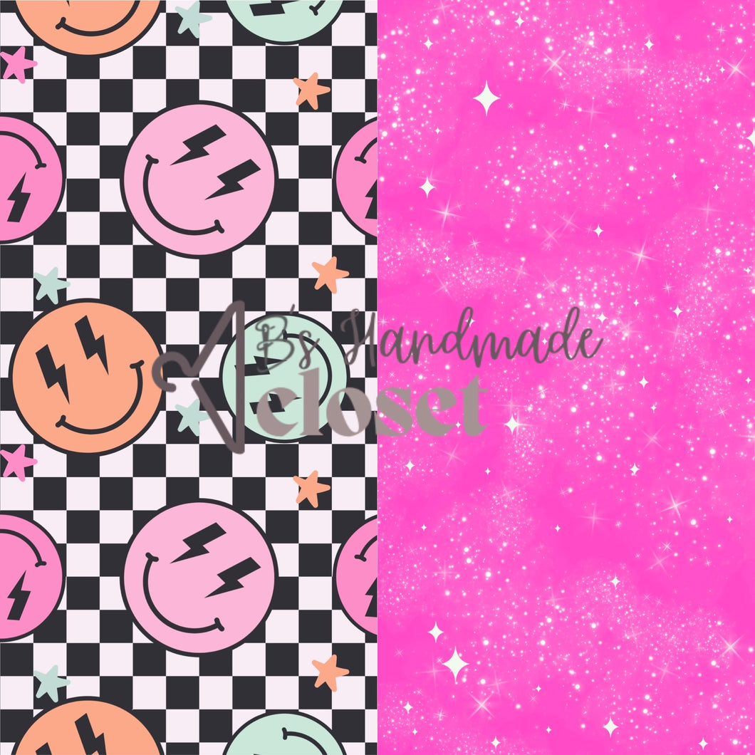 Bright Smiley & Sparkle Pink