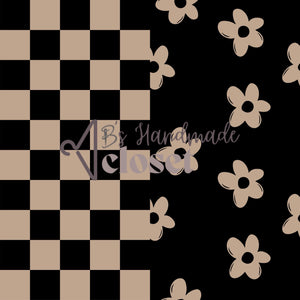 Black & Nude Floral