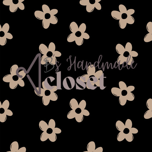 Black & Nude Floral
