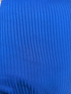Royal Blue Rib Knit