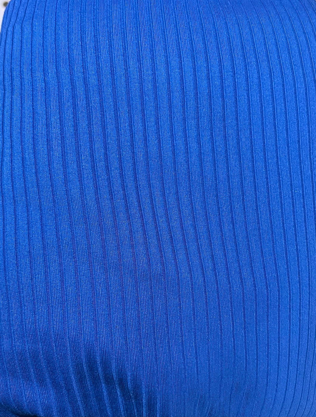 Royal Blue Rib Knit