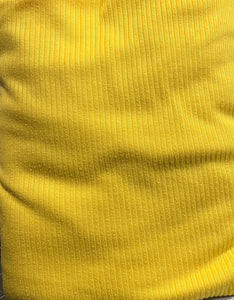 Bright Yellow Rib Knit